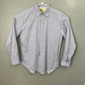 Robert Graham Dress Shirt Mens XLarge Blue Abstract Stripe Button Up Long Sleeve